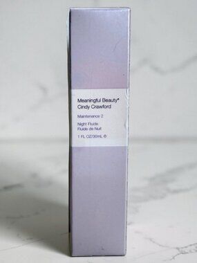 Meaningful Beauty Cindy Crawford Maintenance 2 Night Fluid 1 fl.oz.